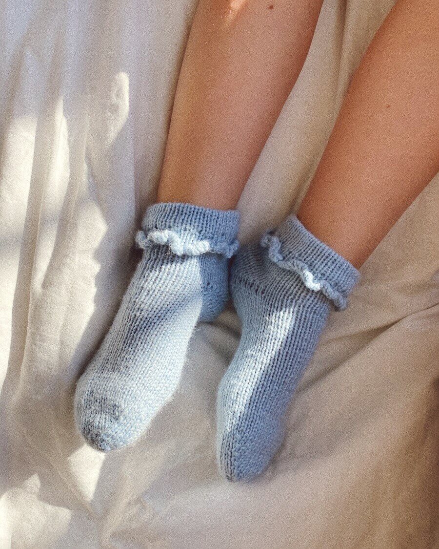 Ruffle Socks Junior PetiteKnit